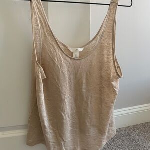 H&M Women’s Beige Linen Tank Top